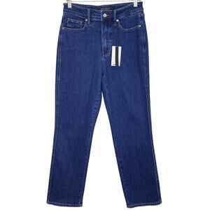 NWT JUDY BLUE High Waist Tummy Control Straight Leg Dark Blue Jeans Size 5/27